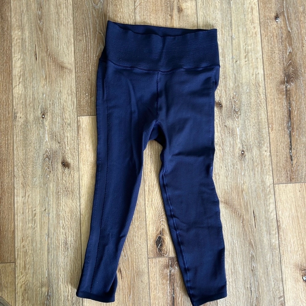 Blue free people movement crop legging